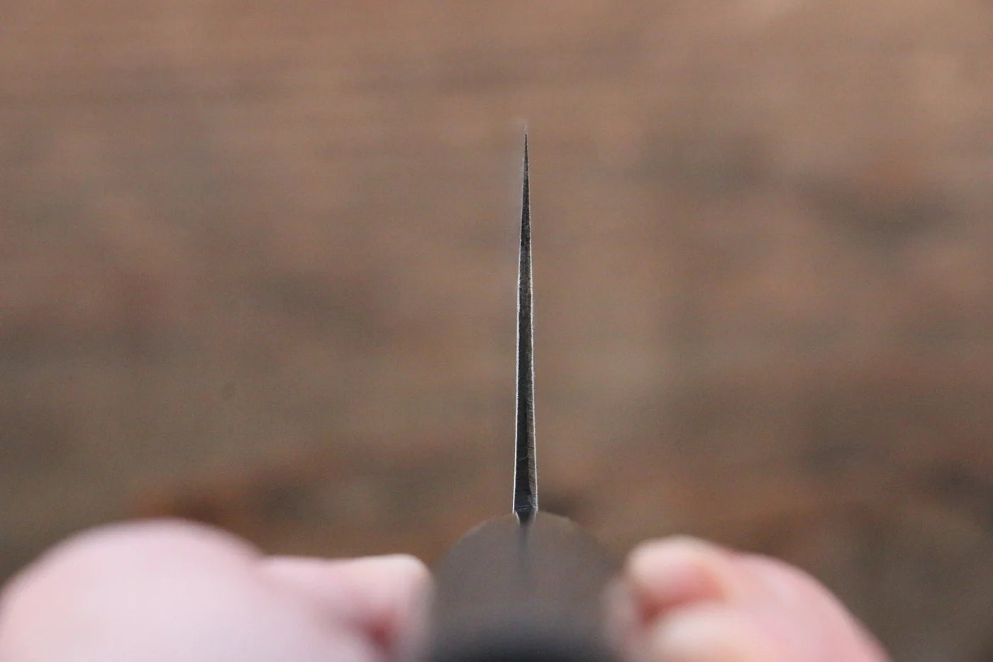Seisuke White Steel (เหล็กกล้าขาว) Kurouchi มีดหั่นผัก Nakiri มีดทำครัวญี่ปุ่น 165mm ด้ามไม้เกาลัดเผา