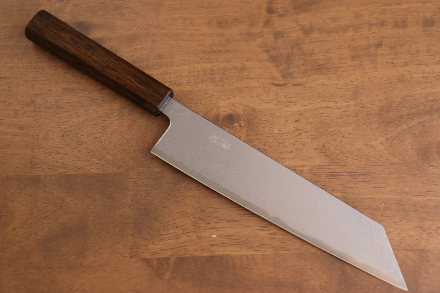 Seisuke Nami AUS10 ขัดขึ้นเงากระจก ลายดามัสกัส มีด Kiritsuke Gyuto มีดทำครัวญี่ปุ่น 210mm ด้ามโอ๊ค