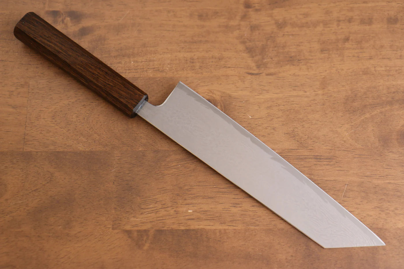 Seisuke Nami AUS10 ขัดขึ้นเงากระจก ลายดามัสกัส มีด Kiritsuke Gyuto มีดทำครัวญี่ปุ่น 210mm ด้ามโอ๊ค