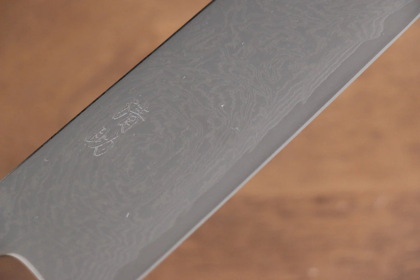 Seisuke Nami AUS10 ขัดขึ้นเงากระจก ลายดามัสกัส มีด Kiritsuke Gyuto มีดทำครัวญี่ปุ่น 210mm ด้ามโอ๊ค