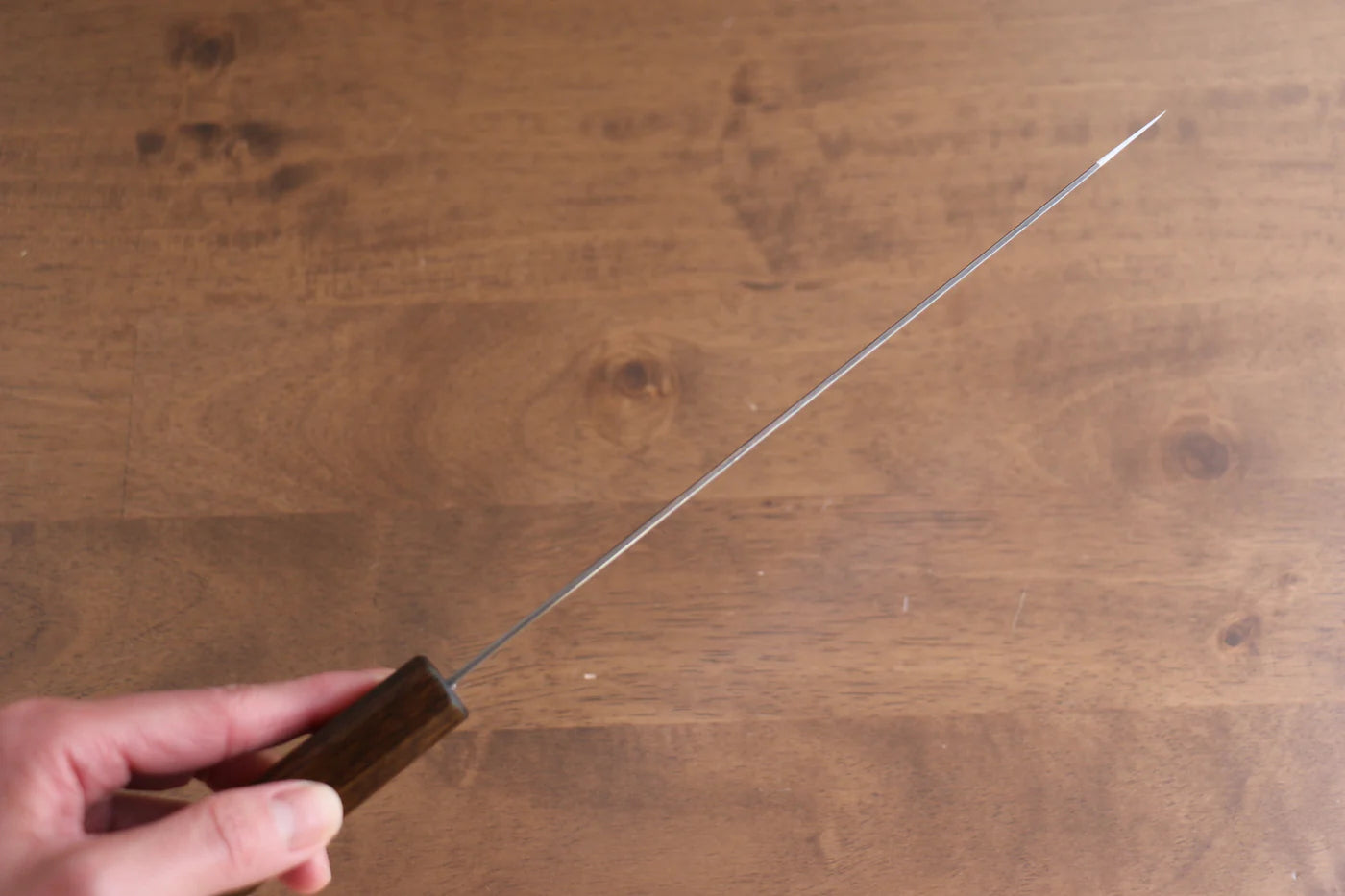 Seisuke Nami AUS10 ขัดขึ้นเงากระจก ลายดามัสกัส มีด Kiritsuke Gyuto มีดทำครัวญี่ปุ่น 210mm ด้ามโอ๊ค