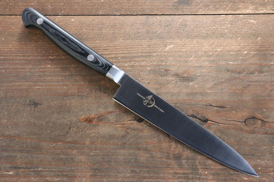 Sakai Takayuki Grand Chef Grand Chef สเเตนเลส มีดขนาดเล็ก  Petty มีดทำครัวญี่ปุ่น 150mm ด้าม Micarta ดำ