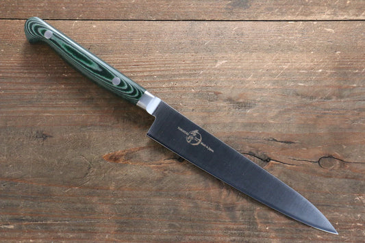 Sakai Takayuki Grand Chef Grand Chef สเเตนเลส มีดขนาดเล็ก  Petty มีดทำครัวญี่ปุ่น 150mm ด้าม Micarta เขียว