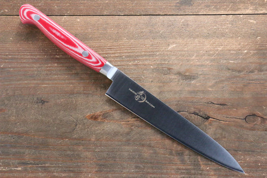 Sakai Takayuki Grand Chef Grand Chef สเเตนเลส มีดขนาดเล็ก  Petty มีดทำครัวญี่ปุ่น 150mm ด้าม Micarta แดง