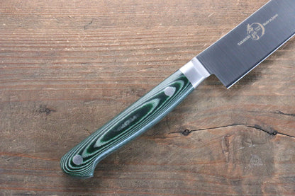 Sakai Takayuki Grand Chef Grand Chef สเเตนเลส มีดเลาะเอ็น Sujihiki มีดทำครัวญี่ปุ่น 240mm ด้าม Micarta เขียว