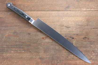 Sakai Takayuki Grand Chef Grand Chef สเเตนเลส มีดเลาะเอ็น Sujihiki มีดทำครัวญี่ปุ่น 240mm ด้าม Micarta ดำ