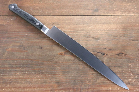 Sakai Takayuki Grand Chef Grand Chef สเเตนเลส มีดเลาะเอ็น Sujihiki มีดทำครัวญี่ปุ่น 240mm ด้าม Micarta ดำ