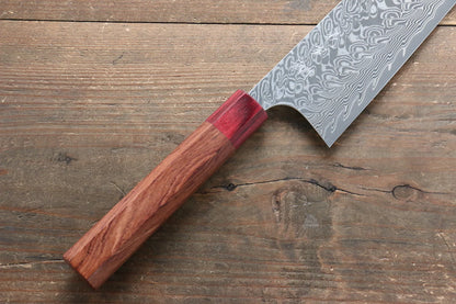 Yoshimi Kato R2/SG2 ดามัสกัส มีดกิวโตะ Gyuto มีดทำครัวญี่ปุ่น 270mm ด้ามฮอนดูรัสแดง