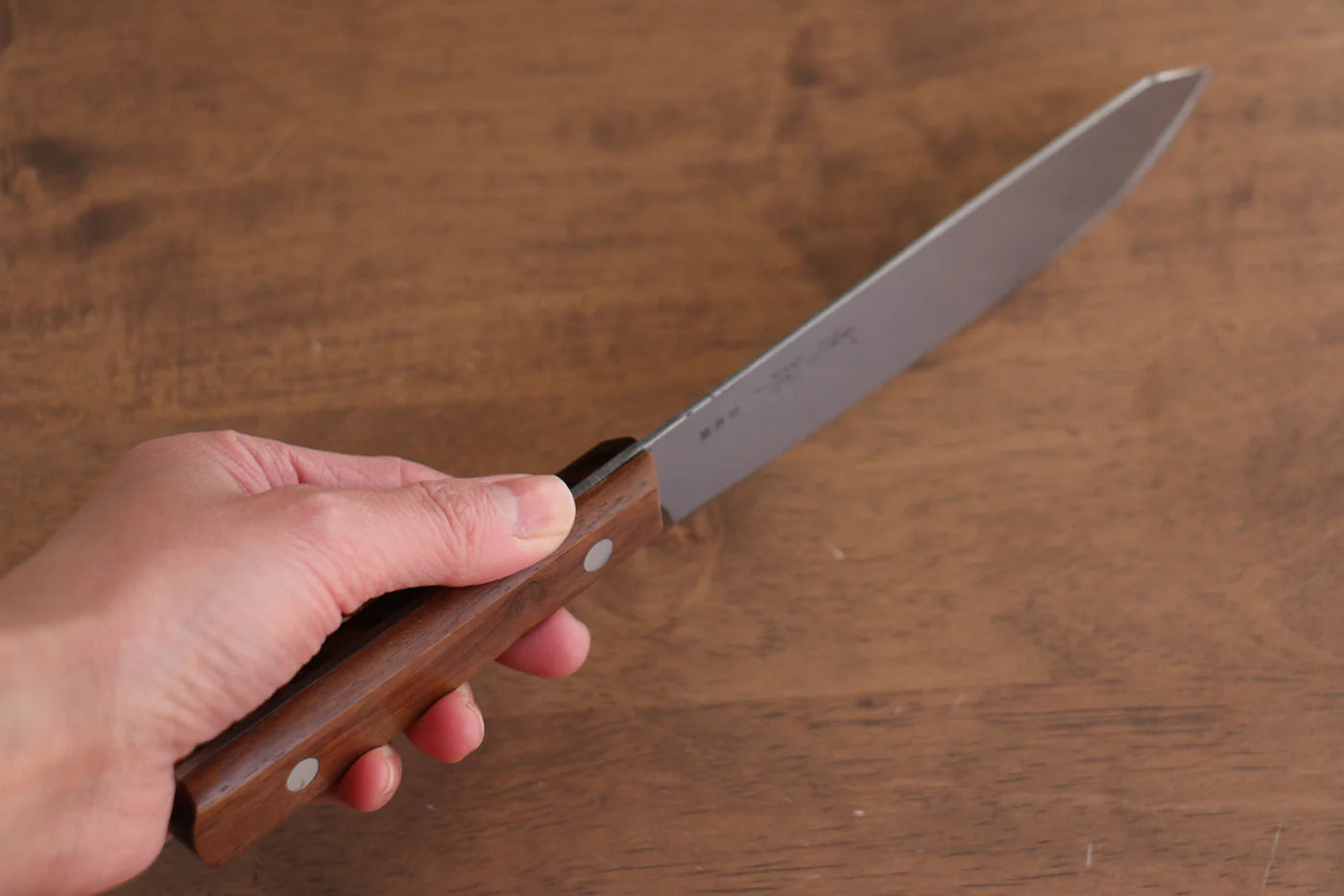 Seisuke Sanzoku เหล็กญี่ปุ่น มีดเเล่เนื้อ Butcher มีดทำครัวญี่ปุ่น 150mm ด้ามไม้พะยูง