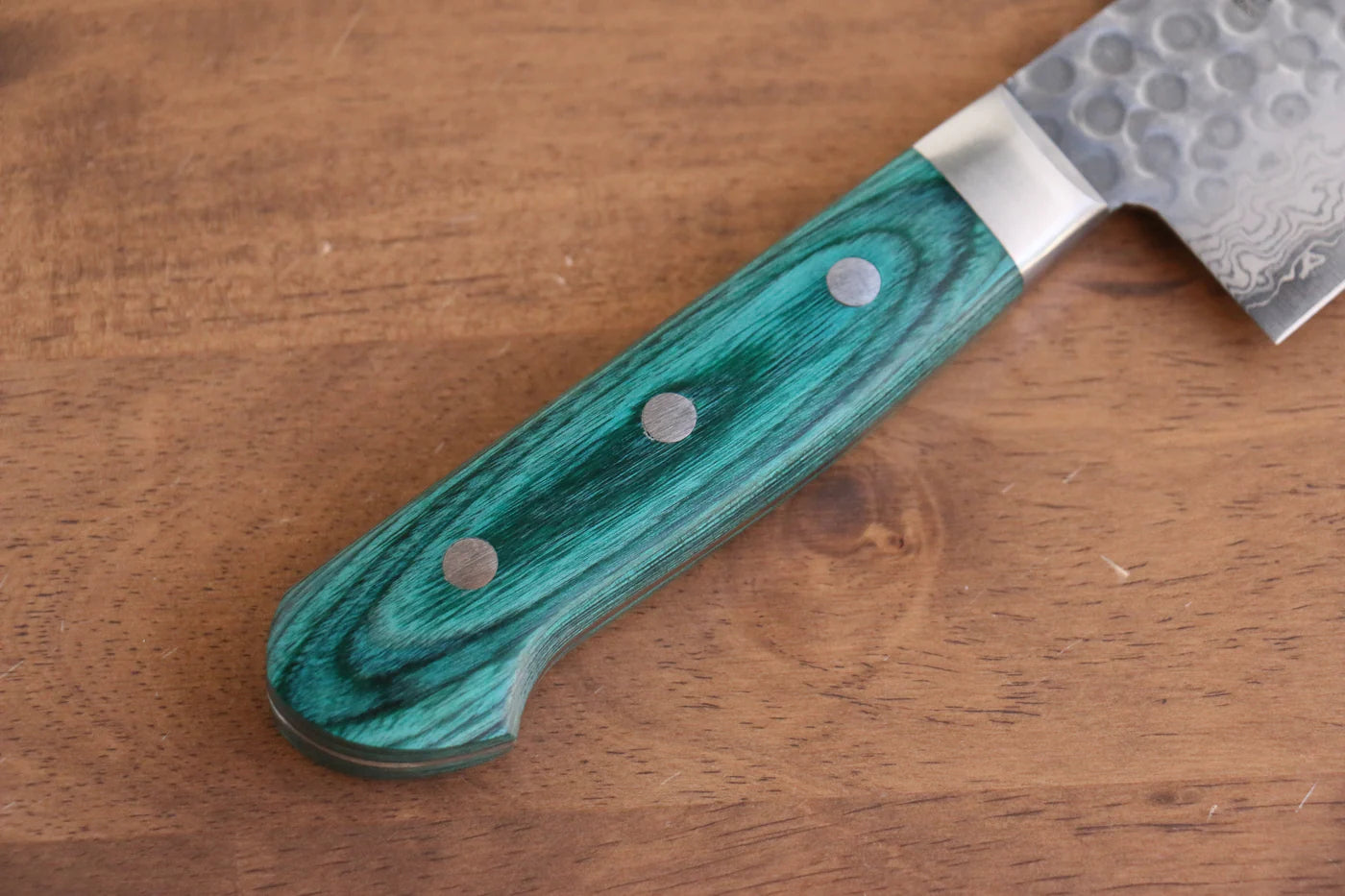 Sakai Takayuki VG10 ดามัสกัส 17 ชั้น มีดกิวโตะ Gyuto มีดทำครัวญี่ปุ่น 240mm ด้ามไม้ Pakka wood เขียว