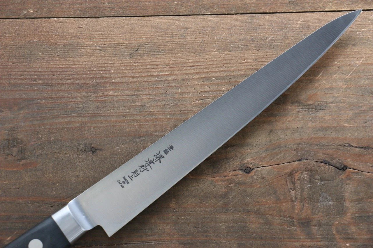 Sakai Takayuki เหล็กญี่ปุ่น มีดเลาะเอ็น Sujihiki มีดทำครัวญี่ปุ่น 210mm ด้ามไม้ Pakka wood