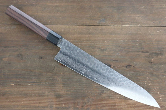 Sakai Takayuki AUS10 ดามัสกัส 45 ชั้น มีดกิวโตะ Gyuto มีดทำครัวญี่ปุ่น 240mm ด้ามไม้พะยูง