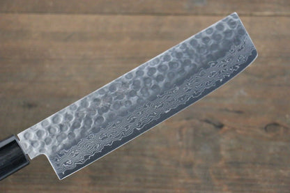 Sakai Takayuki AUS10 ดามัสกัส 45 ชั้น มีดหั่นผัก Nakiri มีดทำครัวญี่ปุ่น 160mm ด้ามไม้พะยูง
