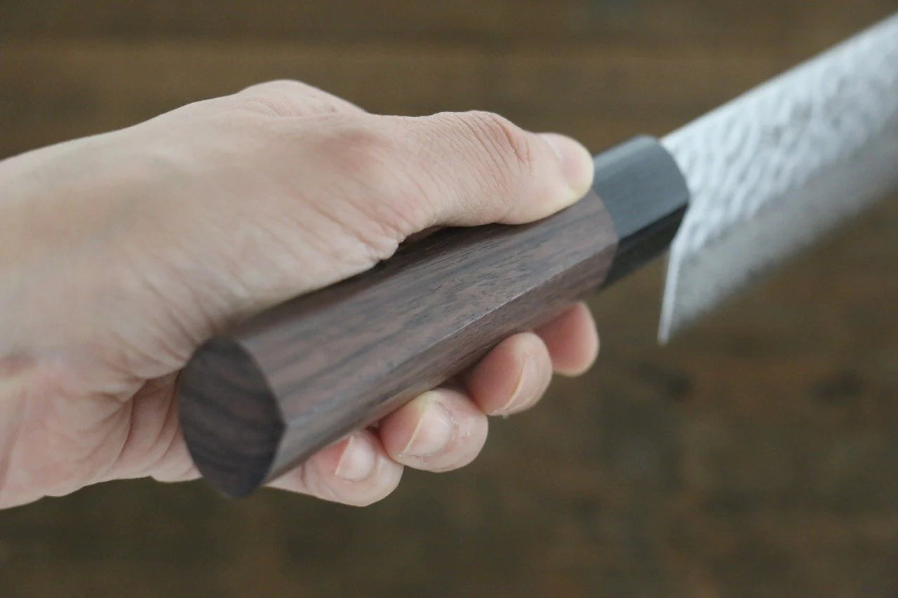 Sakai Takayuki AUS10 ดามัสกัส 45 ชั้น มีดหั่นผัก Nakiri มีดทำครัวญี่ปุ่น 160mm ด้ามไม้พะยูง