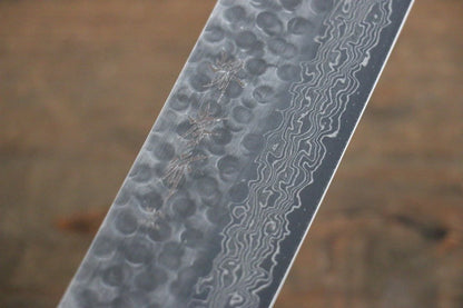Sakai Takayuki AUS10 ดามัสกัส 45 ชั้น มีดหั่นผัก Nakiri มีดทำครัวญี่ปุ่น 160mm ด้ามไม้พะยูง