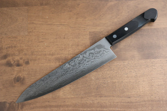 Nao Yamamoto VG10 ดามัสกัส มีดกิวโตะ Gyuto มีดทำครัวญี่ปุ่น 210mm ด้ามไม้ Pakka wood สีดำ