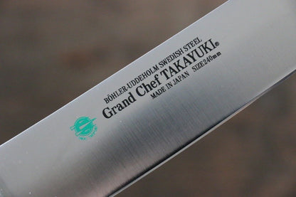 Sakai Takayuki Grand Chef Swedish Steel (เหล็กสวีเดน) มีดเลาะเอ็น Sujihiki มีดทำครัวญี่ปุ่น 240mm