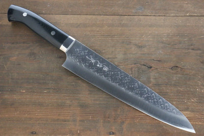 Takeshi Saji SRS13 ลายค้อนตี มีดกิวโตะ Gyuto มีดทำครัวญี่ปุ่น 240mm ด้าม Micarta ดำ