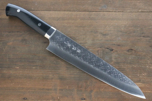 Takeshi Saji SRS13 ลายค้อนตี มีดกิวโตะ Gyuto มีดทำครัวญี่ปุ่น 240mm ด้าม Micarta ดำ