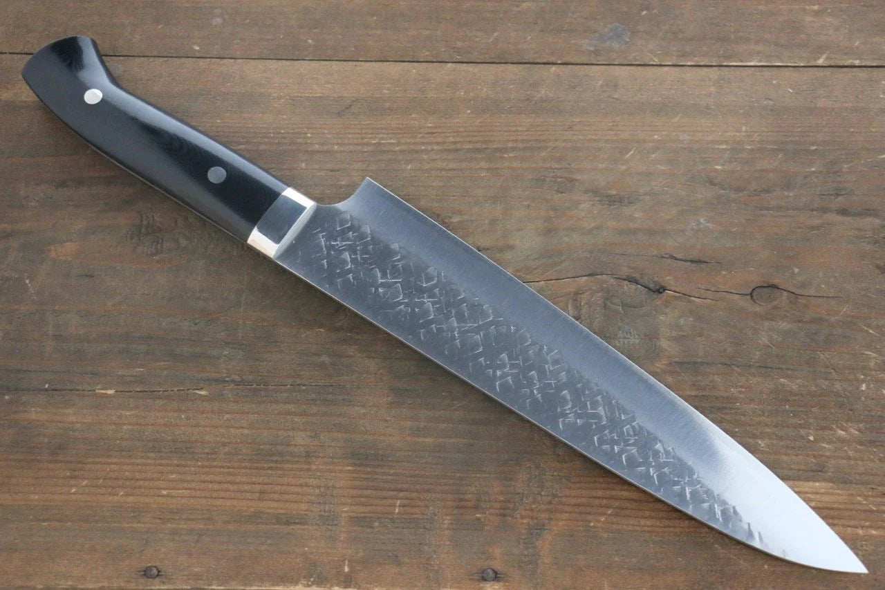 Takeshi Saji SRS13 ลายค้อนตี มีดกิวโตะ Gyuto มีดทำครัวญี่ปุ่น 240mm ด้าม Micarta ดำ