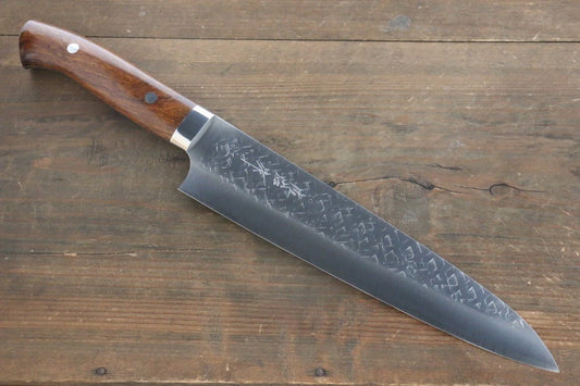 Takeshi Saji SRS13 ลายค้อนตี มีดกิวโตะ Gyuto มีดทำครัวญี่ปุ่น 240mm ด้ามต้นไอรอนวููด