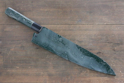 Sakai Takayuki VG10 33 ชั้น ดามัสกัส ลายค้อนตี มีดกิวโตะ Gyuto มีดทำครัวญี่ปุ่น 210mm ด้ามเคลือบสีเขียว มีฝัก (ปลอก) มีด