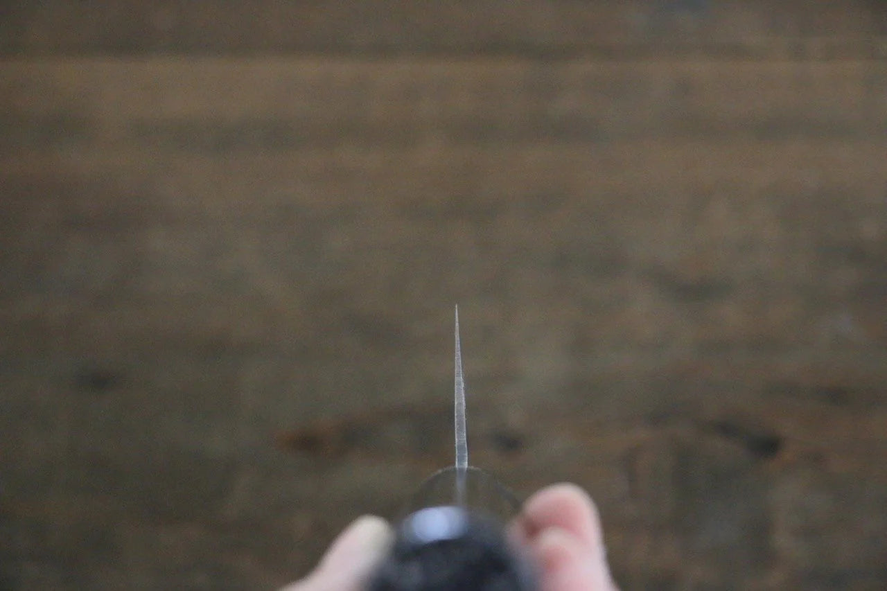 Sakai Takayuki VG10 33 ชั้น ดามัสกัส ลายค้อนตี มีด Santoku มีดทำครัวญี่ปุ่น 170mm ด้ามเคลือบลายจุดสีเงิน มีฝัก (ปลอก) มีด