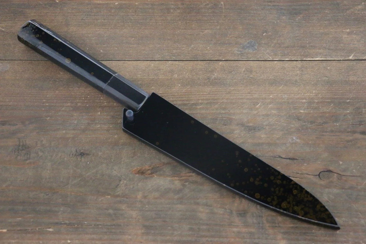 Sakai Takayuki VG10 33 ชั้น ดามัสกัส ลายค้อนตี มีดขนาดเล็ก  Petty มีดทำครัวญี่ปุ่น 150mm ด้ามเคลือบสีทอง มีฝัก (ปลอก) มีด