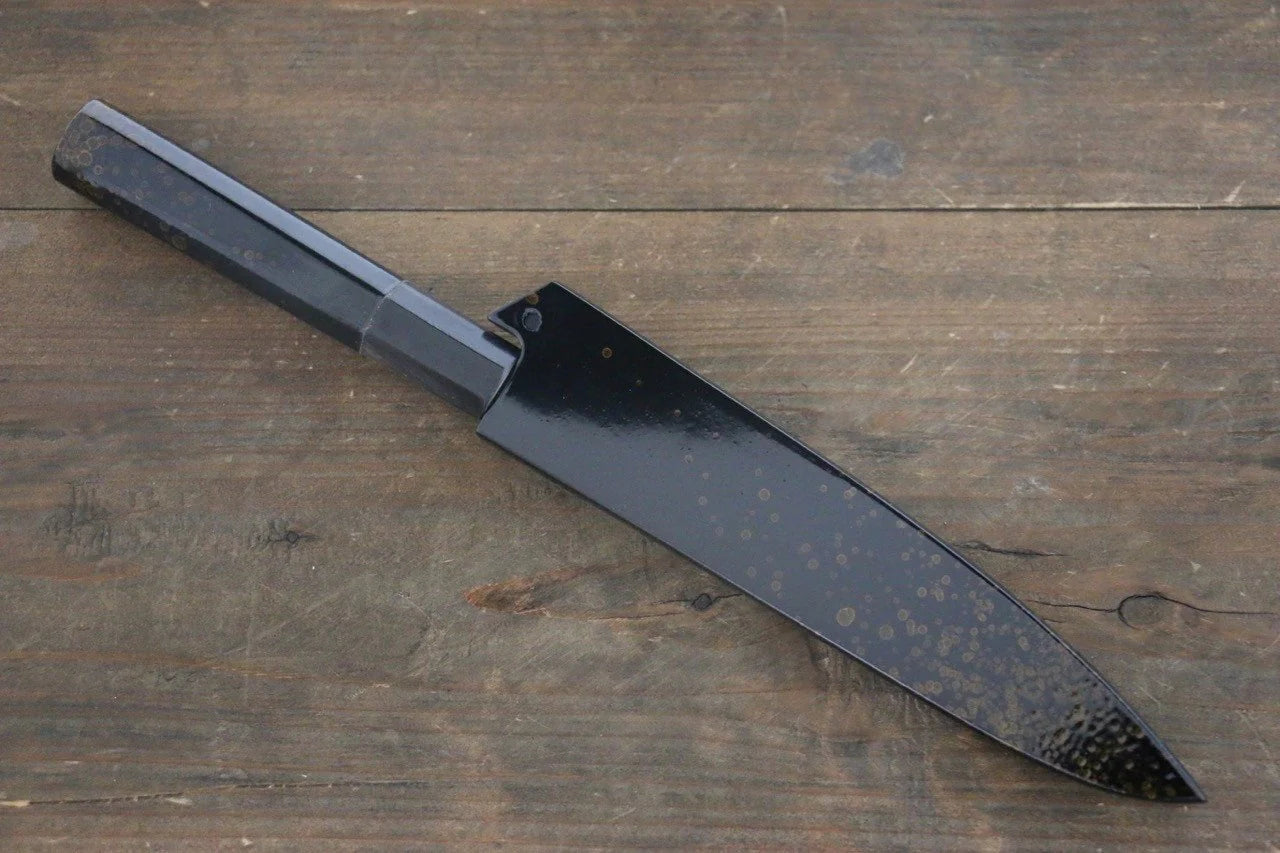 Sakai Takayuki VG10 33 ชั้น ดามัสกัส ลายค้อนตี มีดขนาดเล็ก  Petty มีดทำครัวญี่ปุ่น 150mm ด้ามเคลือบสีทอง มีฝัก (ปลอก) มีด