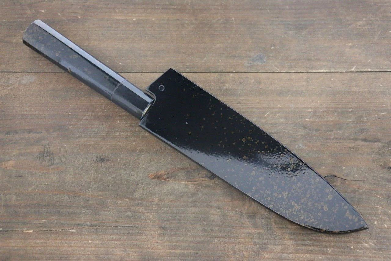 Sakai Takayuki VG10 33 ชั้น ดามัสกัส ลายค้อนตี มีด Santoku มีดทำครัวญี่ปุ่น 170mm ด้ามเคลือบสีทอง มีฝัก (ปลอก) มีด