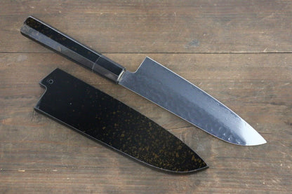 Sakai Takayuki VG10 33 ชั้น ดามัสกัส ลายค้อนตี มีด Santoku มีดทำครัวญี่ปุ่น 170mm ด้ามเคลือบสีทอง มีฝัก (ปลอก) มีด