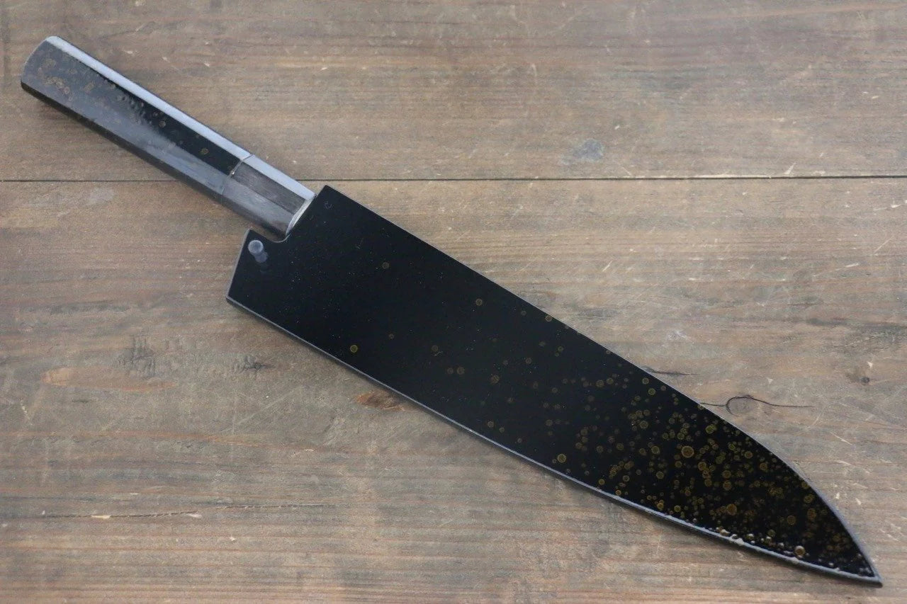 Sakai Takayuki VG10 33 ชั้น ดามัสกัส ลายค้อนตี มีดกิวโตะ Gyuto มีดทำครัวญี่ปุ่น 210mm ด้ามเคลือบสีทอง มีฝัก (ปลอก) มีด