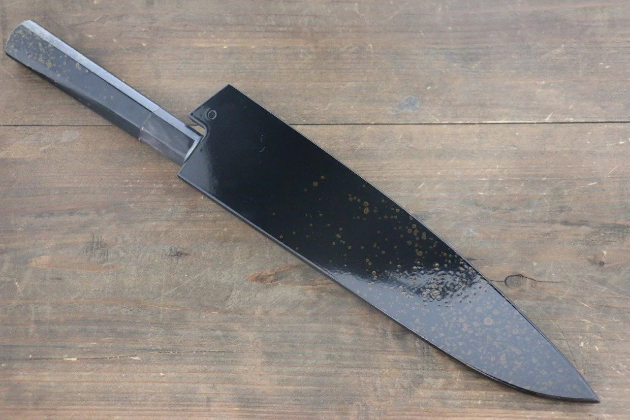Sakai Takayuki VG10 33 ชั้น ดามัสกัส ลายค้อนตี มีดกิวโตะ Gyuto มีดทำครัวญี่ปุ่น 210mm ด้ามเคลือบสีทอง มีฝัก (ปลอก) มีด