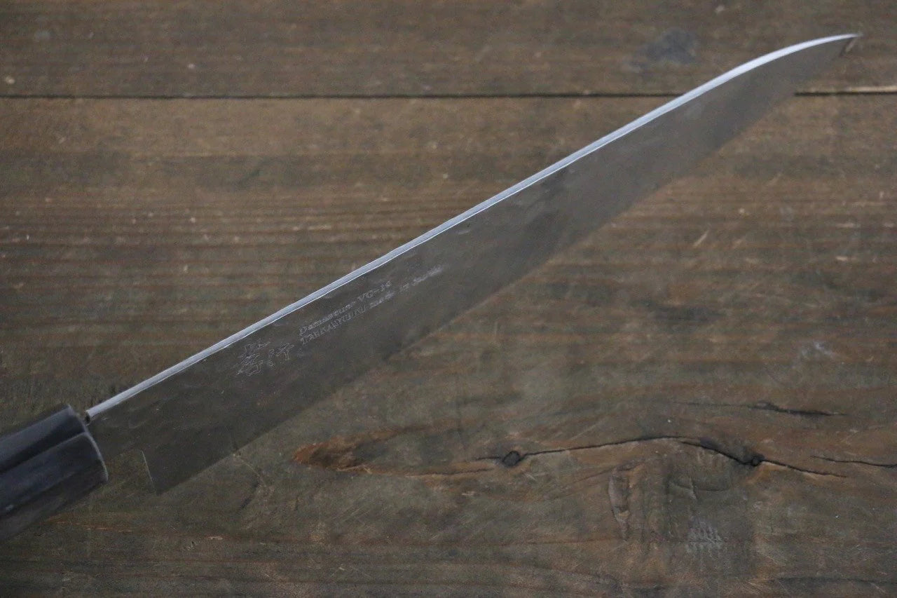 Sakai Takayuki VG10 33 ชั้น ดามัสกัส ลายค้อนตี มีดกิวโตะ Gyuto มีดทำครัวญี่ปุ่น 210mm ด้ามเคลือบสีทอง มีฝัก (ปลอก) มีด