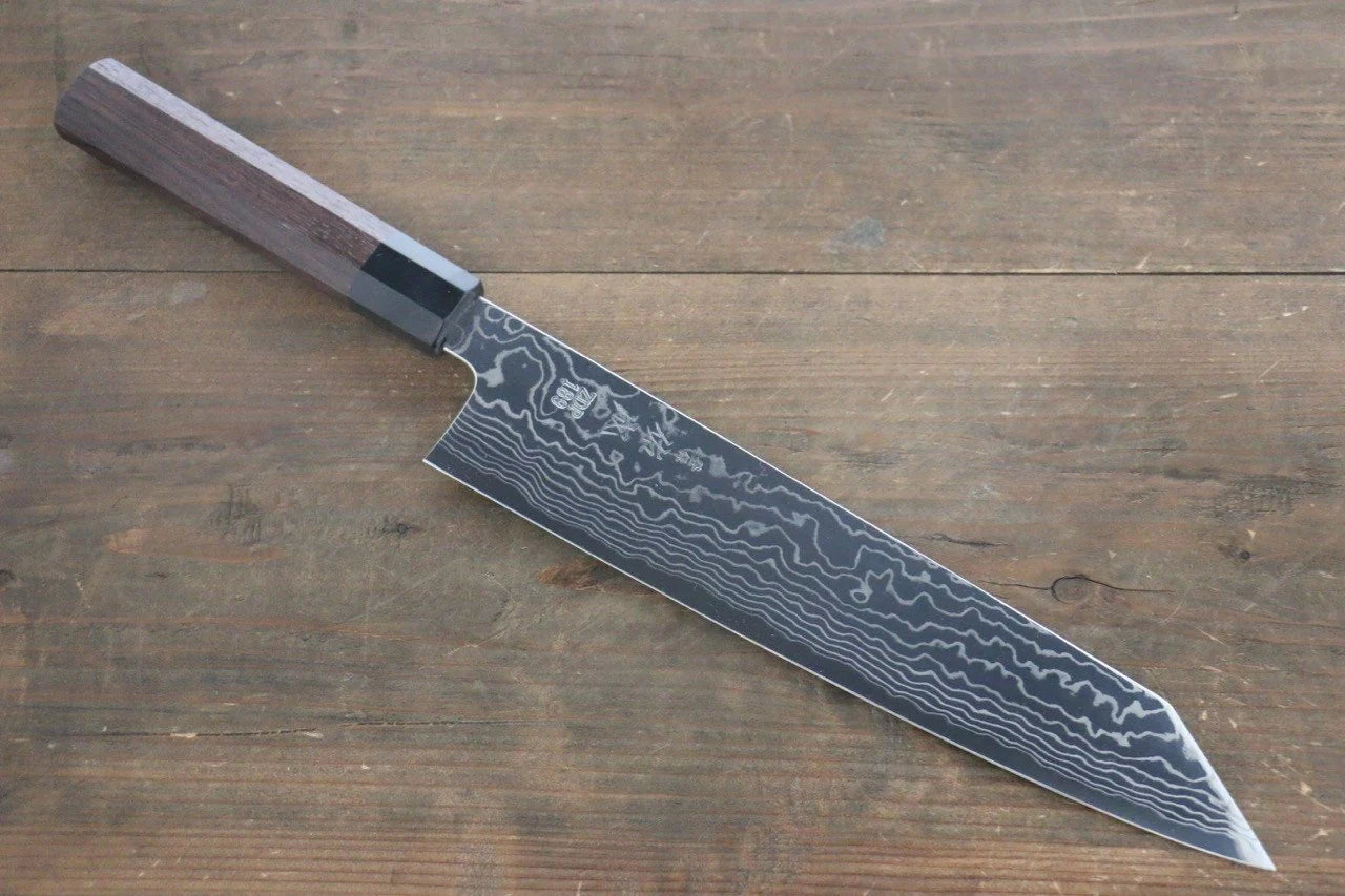 Sukenari ZDP189 ดามัสกัส มีด Kiritsuke Gyuto มีดทำครัวญี่ปุ่น 270mm ด้ามไม้พะยูง