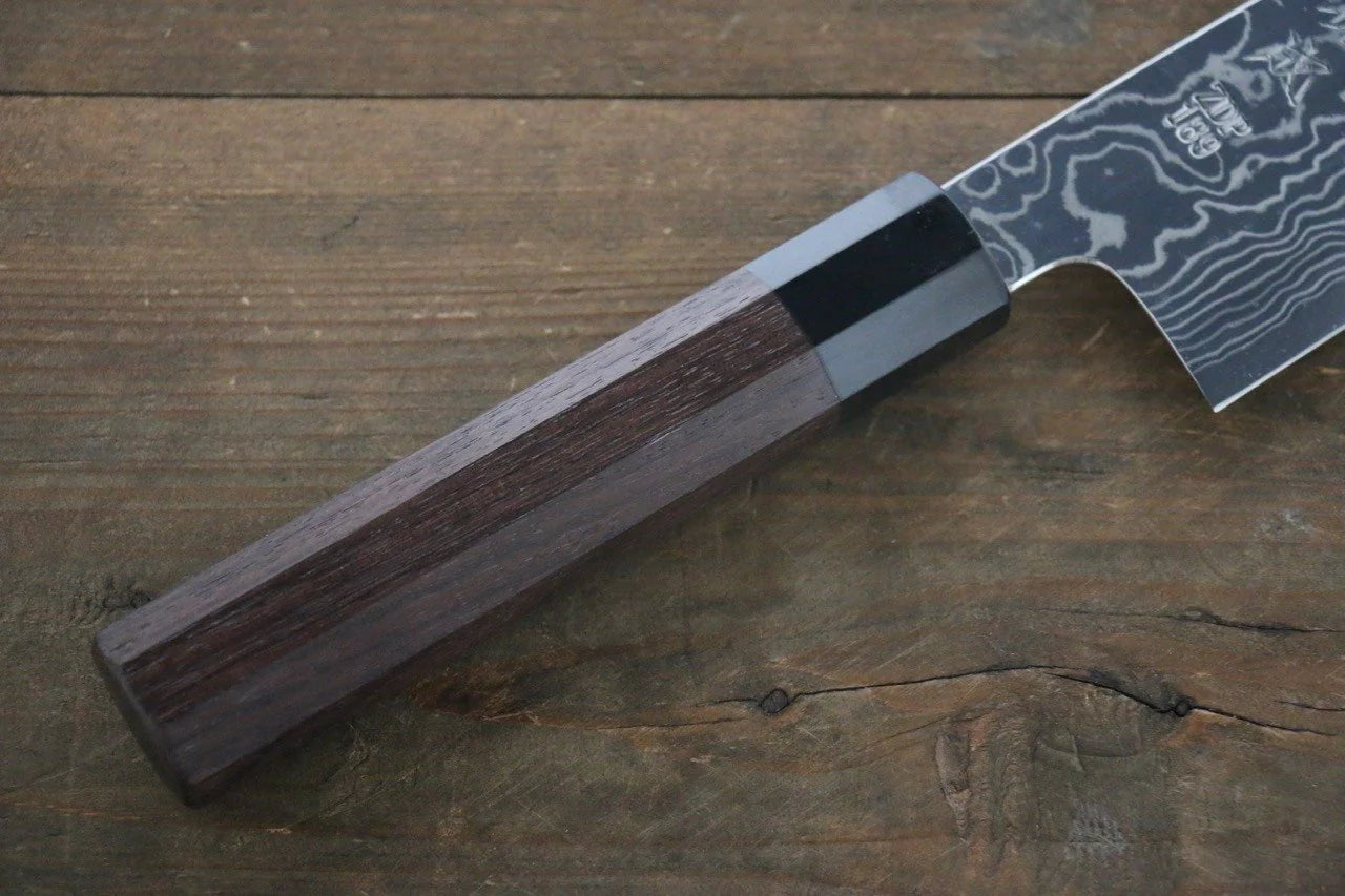 Sukenari ZDP189 ดามัสกัส มีด Kiritsuke Gyuto มีดทำครัวญี่ปุ่น 270mm ด้ามไม้พะยูง