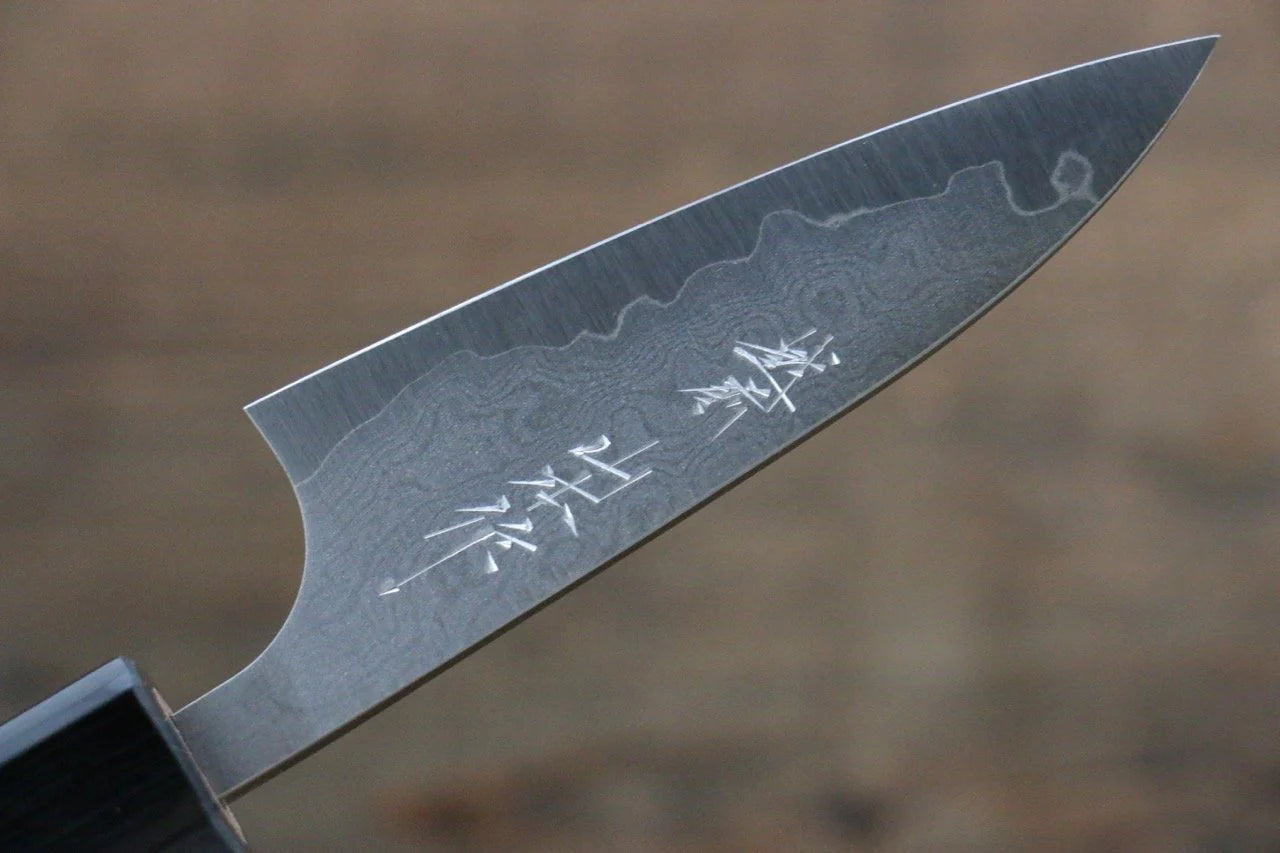 Nao Yamamoto VG10 ดามัสกัส มีดขนาดเล็ก  Petty มีดทำครัวญี่ปุ่น 150mm ด้ามต้นสนยู