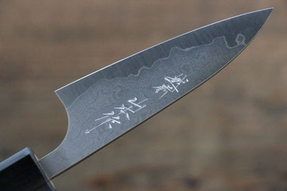 Nao Yamamoto VG10 ดามัสกัส มีดขนาดเล็ก  Petty มีดทำครัวญี่ปุ่น 150mm ด้ามต้นสนยู