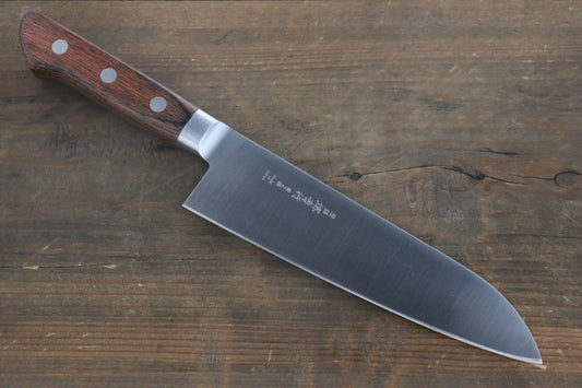 Sakai Takayuki Blue Steel (บลูสตีล) No.2 Honyaki มีด Santoku มีดทำครัวญี่ปุ่น 180mm