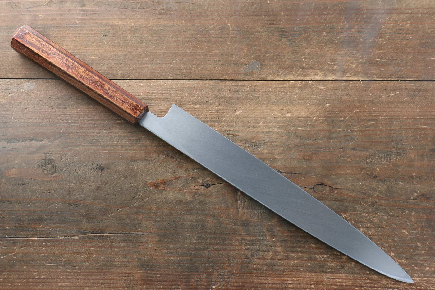 Sakai Takayuki Nanairo โมลิบดินัม INOX มีด Yanagiba มีดทำครัวญี่ปุ่น 270mm ด้ามพลาสติก ABS (ทอง Retro)