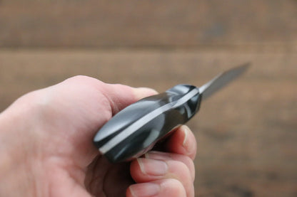 Kazuo Nomura White Steel (เหล็กกล้าขาว) No.2 ดามัสกัส มีดกิวโตะ Gyuto มีดทำครัวญี่ปุ่น 120mm ด้าม Micarta