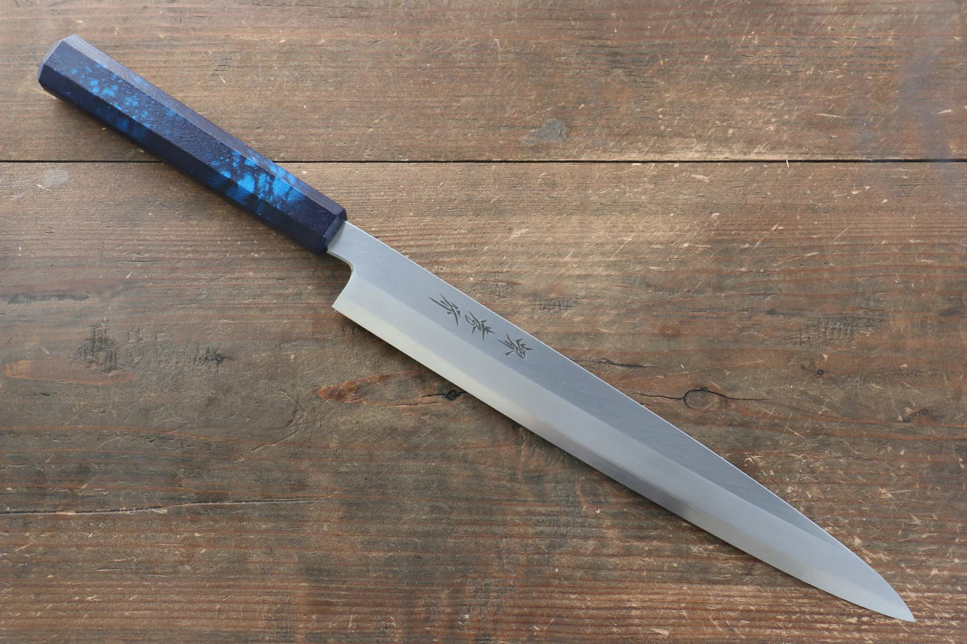 Sakai Takayuki Nanairo โมลิบดินัม INOX มีด Yanagiba มีดทำครัวญี่ปุ่น 270mm ด้ามพลาสติก ABS (กระดองเต่าเทอร์คอยซ์)