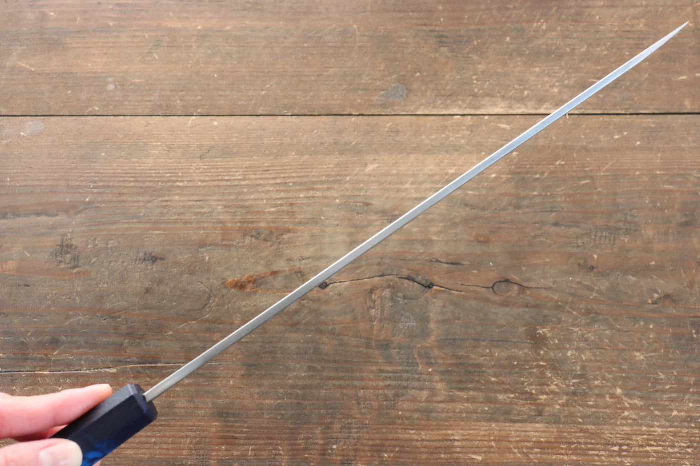 Sakai Takayuki Nanairo โมลิบดินัม INOX มีด Yanagiba มีดทำครัวญี่ปุ่น 270mm ด้ามพลาสติก ABS (กระดองเต่าเทอร์คอยซ์)