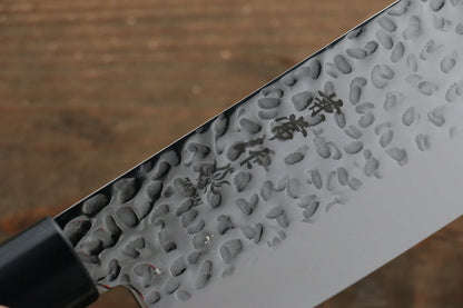 Kanetsune DSR-1K6 ลายค้อนตี มีดหั่นผัก Nakiri มีดทำครัวญี่ปุ่น 165mm ด้ามไม้ Pakka wood สีแดง