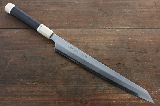 Sakai Takayuki Silver Steel No.3 (เหล็กเงิน No.3) ดามัสกัส มีด Kiritsuke Yanagiba มีดทำครัวญี่ปุ่น 300mm ด้ามไม้มะเกลือ (ประดับห่วง) มีฝัก (ปลอก) มีด
