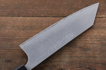 Nao Yamamoto VG10 ดามัสกัสดำ มีดสำหรับการใช้งานได้ทั่วไป Bunka มีดทำครัวญี่ปุ่น 165mm ด้ามไม้วอลนัท