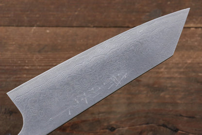 Nao Yamamoto VG10 ดามัสกัสดำ มีดสำหรับการใช้งานได้ทั่วไป Bunka มีดทำครัวญี่ปุ่น 165mm ด้ามไม้วอลนัท