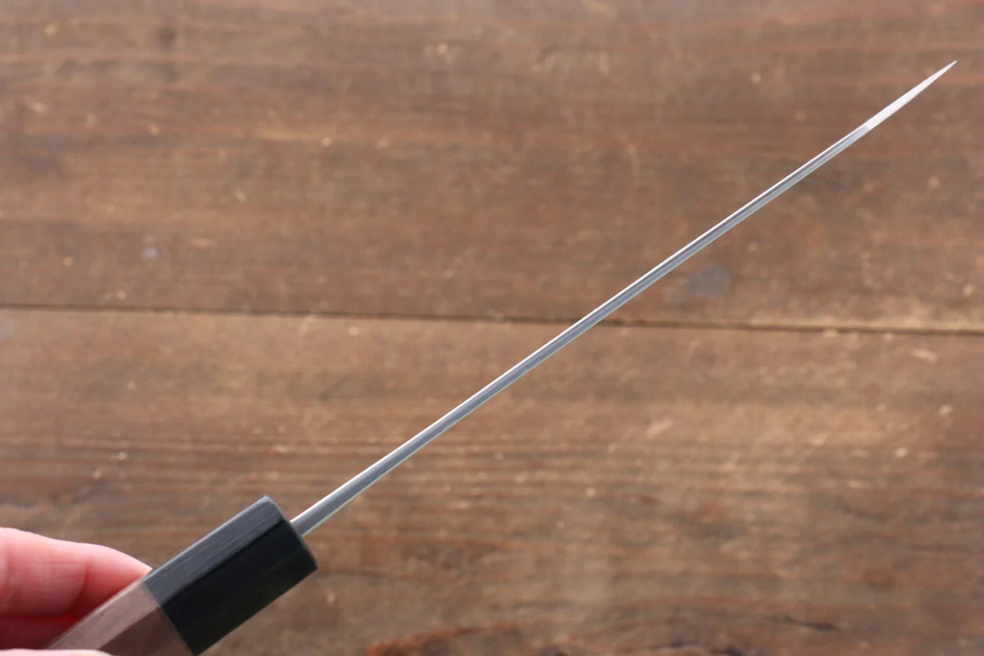 Nao Yamamoto VG10 ดามัสกัสดำ มีดสำหรับการใช้งานได้ทั่วไป Bunka มีดทำครัวญี่ปุ่น 165mm ด้ามไม้วอลนัท