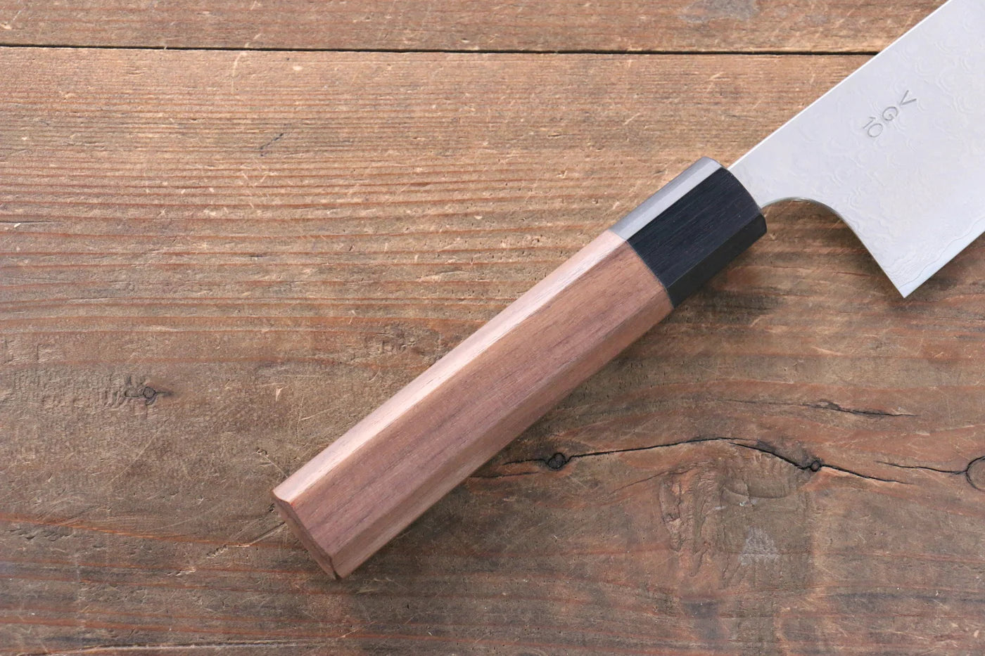 Nao Yamamoto VG10 ดามัสกัสดำ มีดสำหรับการใช้งานได้ทั่วไป Bunka มีดทำครัวญี่ปุ่น 165mm ด้ามไม้วอลนัท