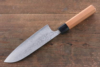 Nao Yamamoto VG10 ดามัสกัส มีด Santoku มีดทำครัวญี่ปุ่น 170mm ด้ามซากุระ